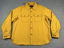 Schott NYC CPO Shirt Mens XXL Yellow Wool Heritage Military Navy Utilitarian