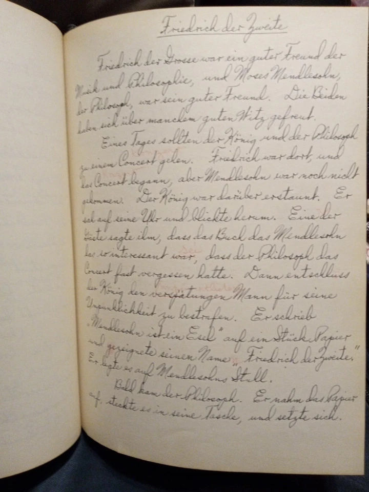 1942 Handwritten In German,School Book. Now A Physicist & Guided Missiles Expert - Image 3 of 4