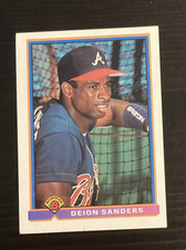 1991 Bowman Baseball DEION SANDERS #588 Braves