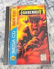 Fahrenheit (Sega 32X, 1995) SEGA CD - Complete 2 Disc Set w Manual Tested works!