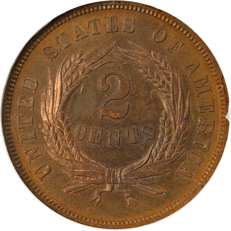 1867 Two (2) Cent Piece Proof NGC PF65 BN Nice Eye Appeal - Image 2 of 4