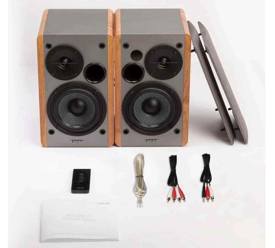 Edifier R1280T Powered Bookshelf Speakers - 2.0 Active Studio Monitor - Image 4 of 4