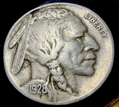 1928-S San Francisco Mint Buffalo Nickel Coin Semi Key