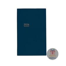 Kokuyo Jibun Techo Lite 2026 A5 Slim Monthly Weekly Planner Navy PU Cover New