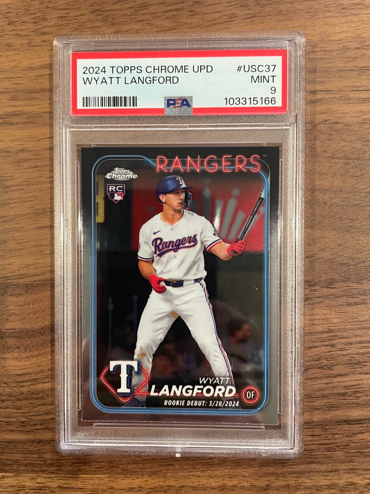 2024 Topps Chrome Update Series RC Rookie Debut #USC37 Wyatt Langford