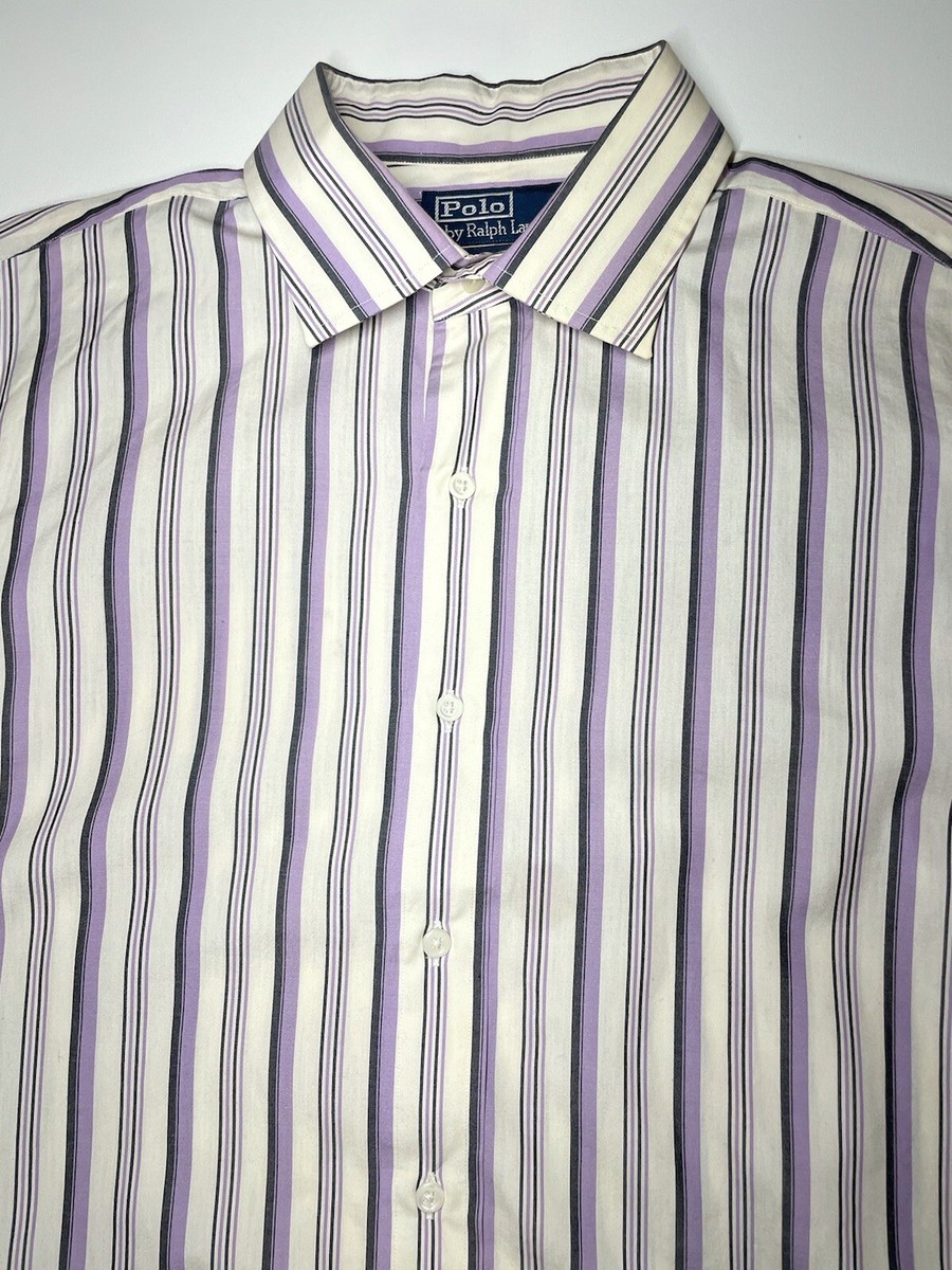 Vtg Polo by Ralph Lauren Philip Fine Two Ply 100's Button Up