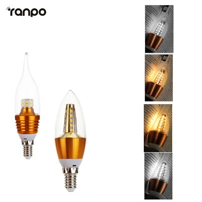 LED Kerzenglühbirne 5 W 7 W 12 W Kronleuchter Glühlampen Lampenform kalt 240 V - Bild 1 von 4