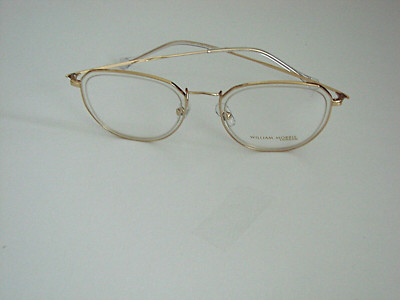WM MORRIS LONDON EYEGLASS FRAME NEW MODEL LN50101 GOLD SEMI OVAL FULL RIM METAL