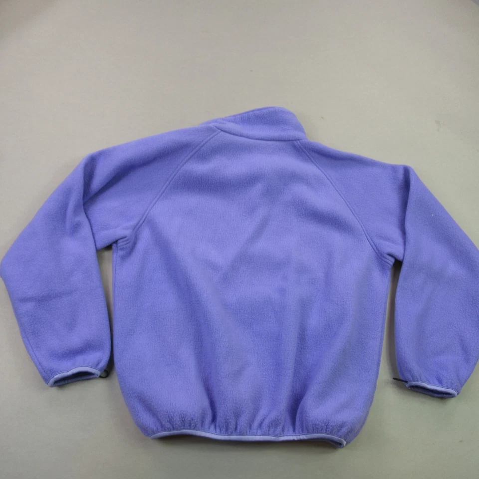 Chaqueta Woolrich para mujer grande cremallera completa manga larga exterior púrpura polar Foto 4 de 4