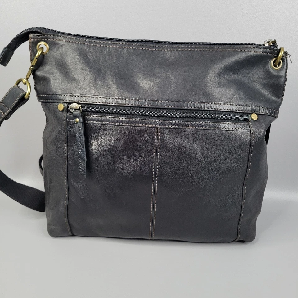 Bolso Bandolera Fossil Maddox Hobo Cuero Negro  Foto 2 de 4