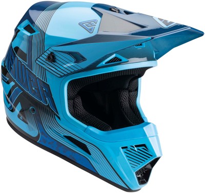 Answer AR1 Vendetta Youth MX Offroad Helmet Blue/Dark Blue