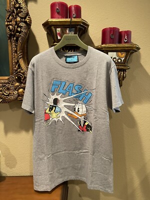 100% Authentic GUCCI Disney X Donald Duck Cotton Jersey T-Shirt