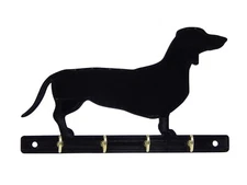 Dachshund Weiner Dog Leash Holder Hanger Key Rack Organizer Wall Mounted Hooks