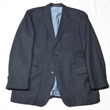 Hugo Boss 44R Navy Hopsack Pasolini US Guabello Wool Sport Coat Jacket Suit