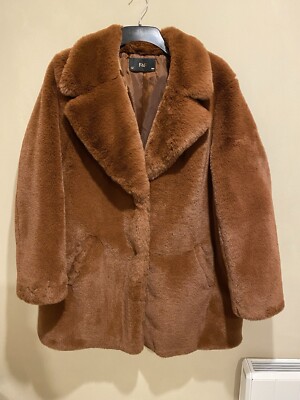 Women's Rust Brown Thick Heavyweight Luxuriously Soft Faux Fur