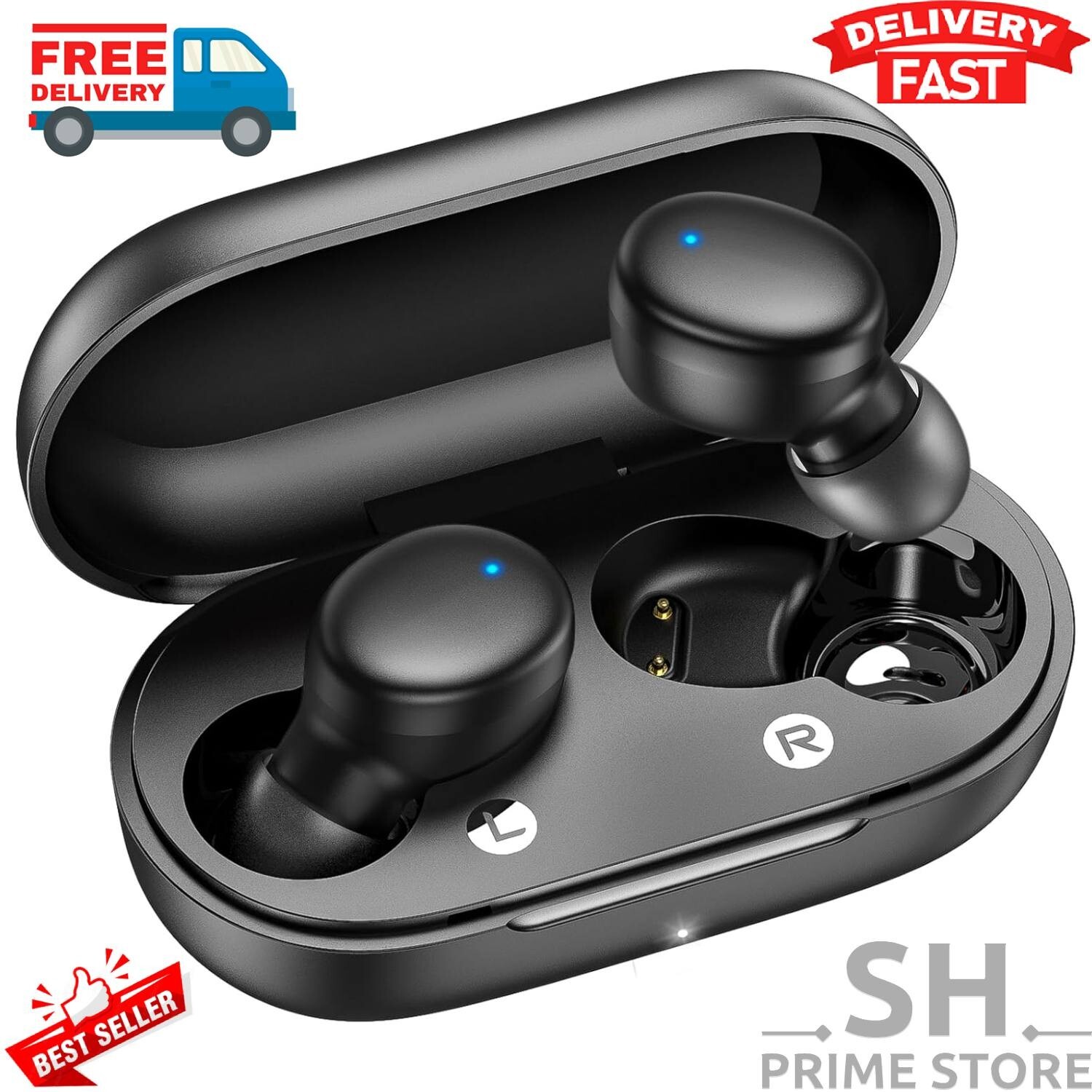 Headset Bluetooth 5.3 In-ear Wireless Earphone Headphones For All Phone