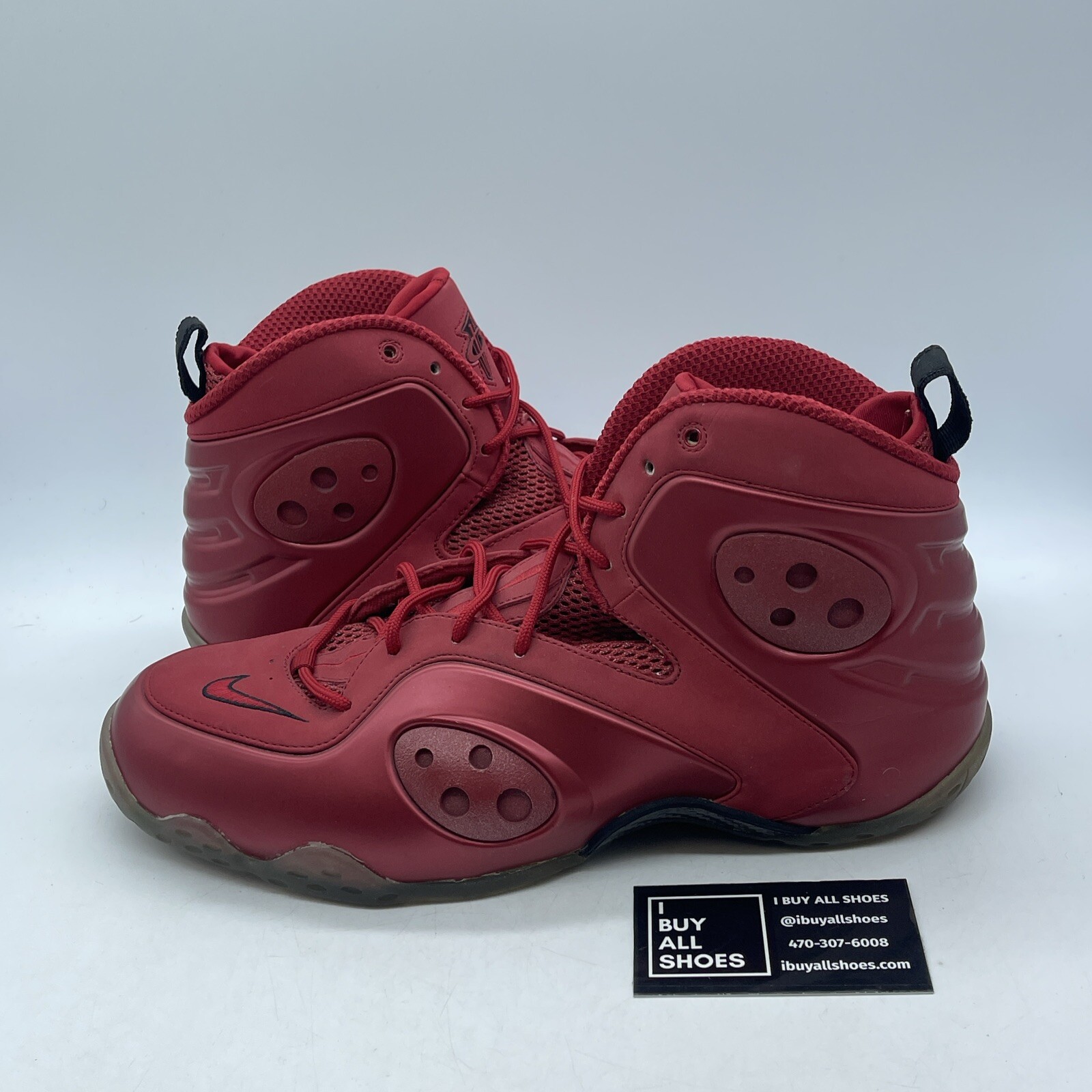Size 12 Nike Zoom Rookie Varsity Red Black Suede Leather (472688