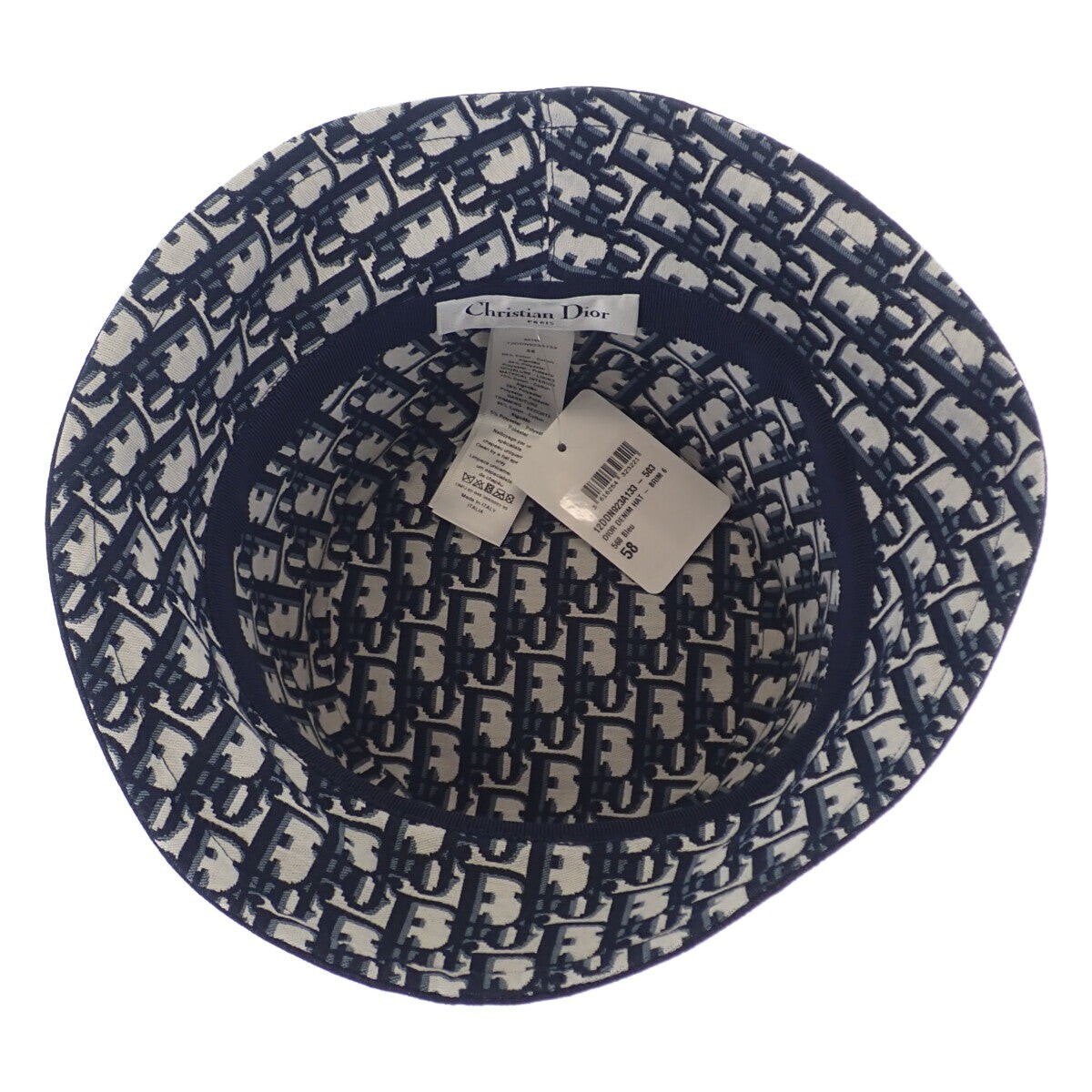 CHRISTIAN DIOR Denim Bob Hat Bucket Hat Navy Size 58 TGIS | eBay