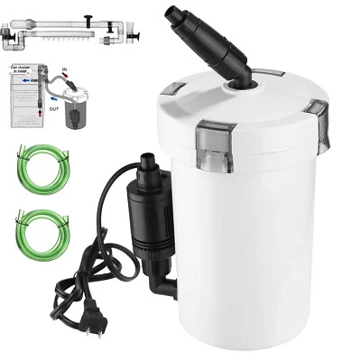 iMounTEK HW-603B External Canister Filter for Aquarium Fish Tank 6W 110V 3-Stage