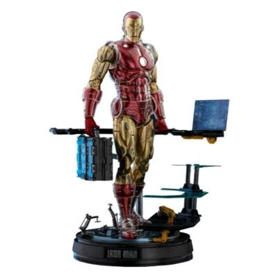 MARVEL Origins Collection Comic - Iron Man Deluxe 1/6 Action Figure 12" Hot Toys - Photo 1/4