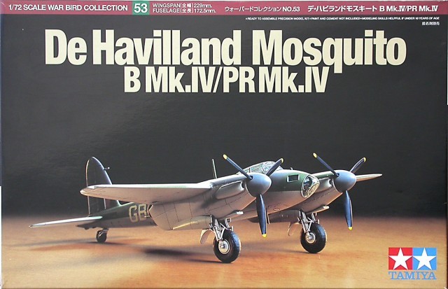Tamiya 60753 - 1/72 De Havilland Mosquito B Mk.Iv/Pr Mk.Iv - New