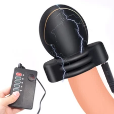 Electric Penis Extender Stretcher Sleeve Penis E-Stim Enhancer Enlarger Set Male