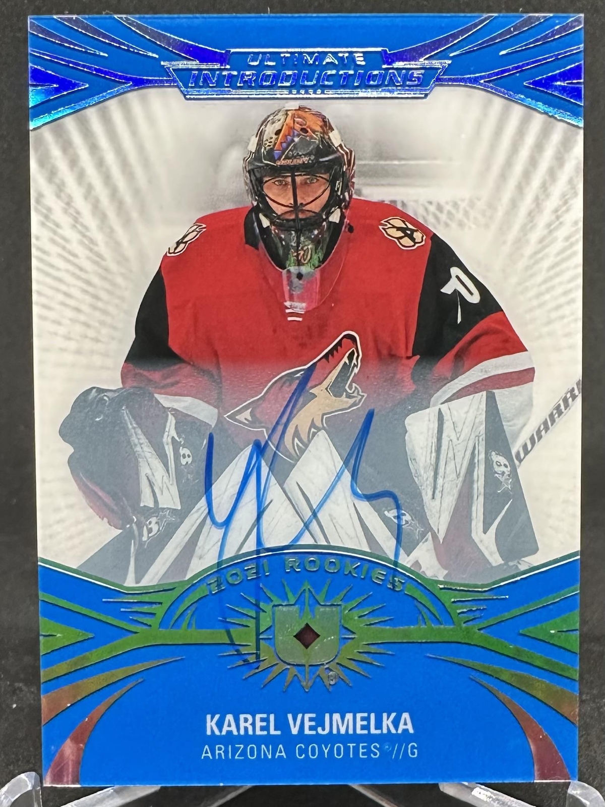 Karel Vejmelka 2021-22 UD Ultimate Collection Ultimate Introductions ...