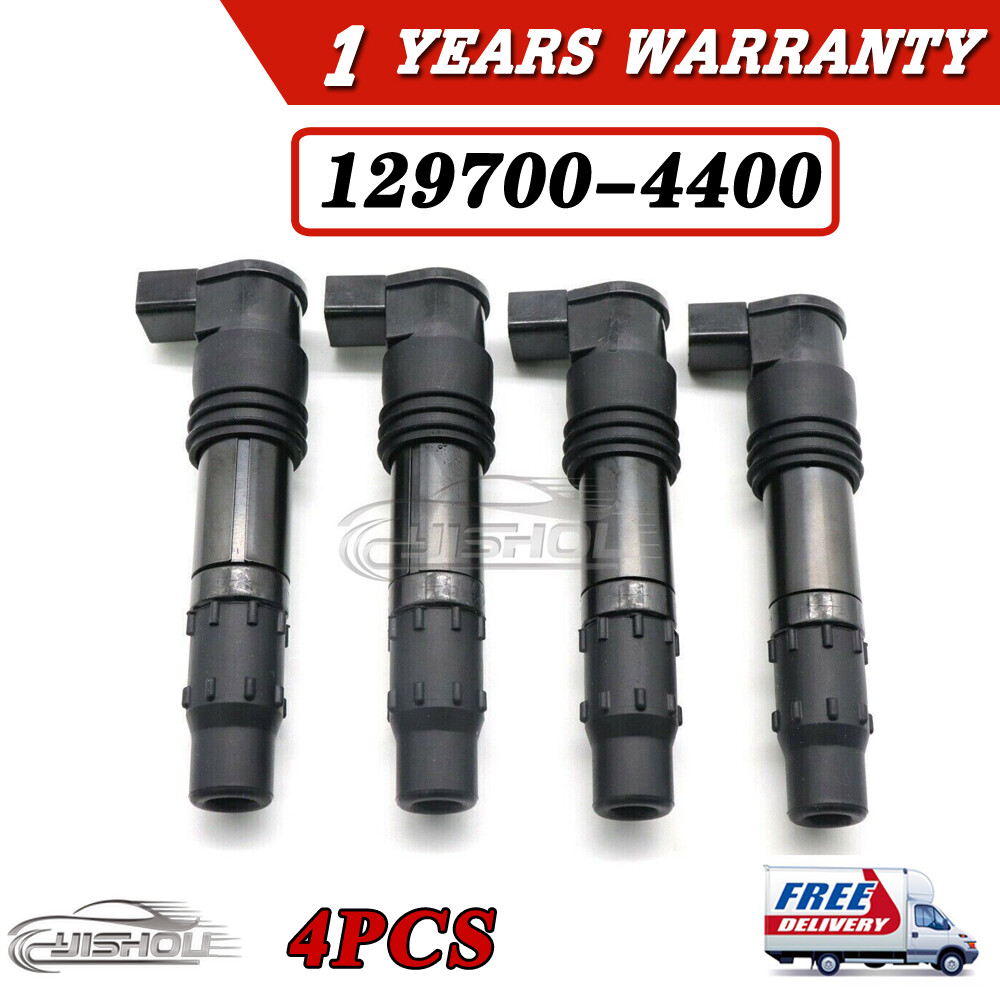 129700-4400 SET 4 Ignition Coil For Suzuki GSXR 600 750 1000 1300