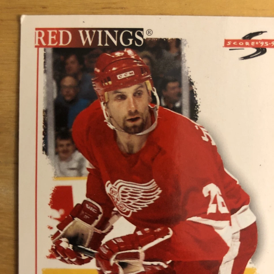 Tarjeta de hockey 1995-96 Topps Ray Sheppard #127 Detroit Red Wings grado bajo a medio Foto 2 de 4