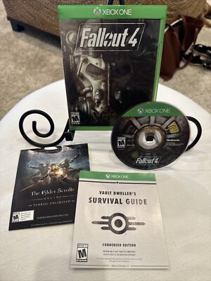 Fallout 4 (Xbox One, 2015) W/ Fallout 3 Redemption Code CIB! W/ Manual! Works!