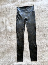 Spanx Women's Faux Leather Leggings Size Medium Camo
