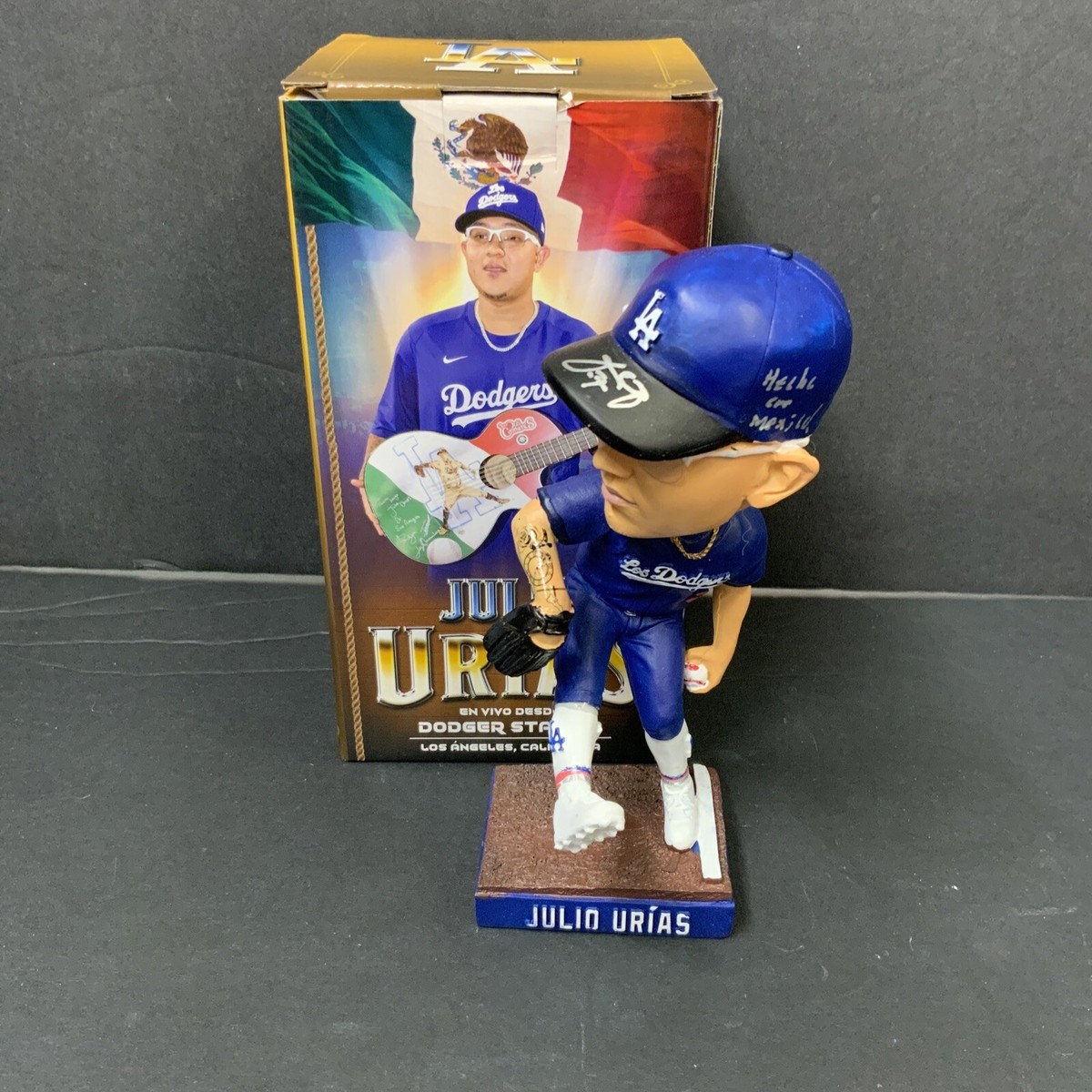 JULIO URIAS DODGERS SIGNED 2022 SGA BOBBLEHEAD 