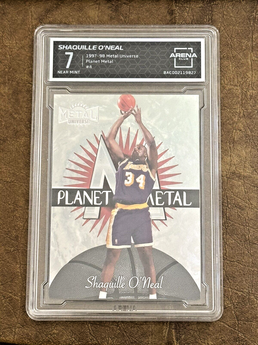 1997-98 Metal Universe Shaquille O'Neal Planet Metal #4, (/15 PM