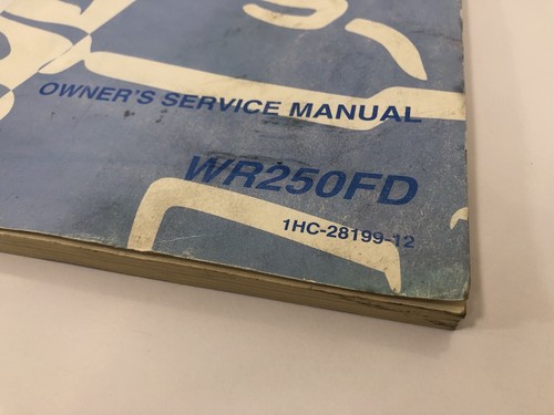 2013 Yamaha WR250FD Owner's Service Manual 1HC-28199-12 Genuine Yamaha Manual - Picture 3 of 14