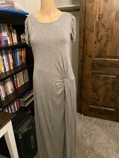 Women's Bailey Gray Short Short Sleeve Maxi Dress, Size Small ***