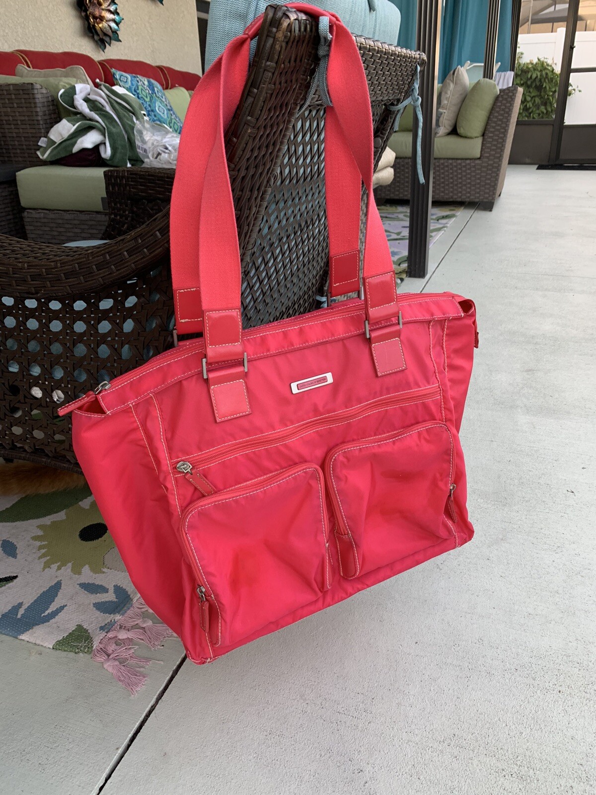 United colors of Benetton pink small duffel bag