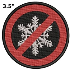 Liberal Anti-Snowflake Patch Embroidered iron-on Applique Political Humor 