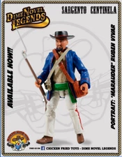 Dime Novel Legends 1:18 scale (4") old west action figure Sgto. Centinela