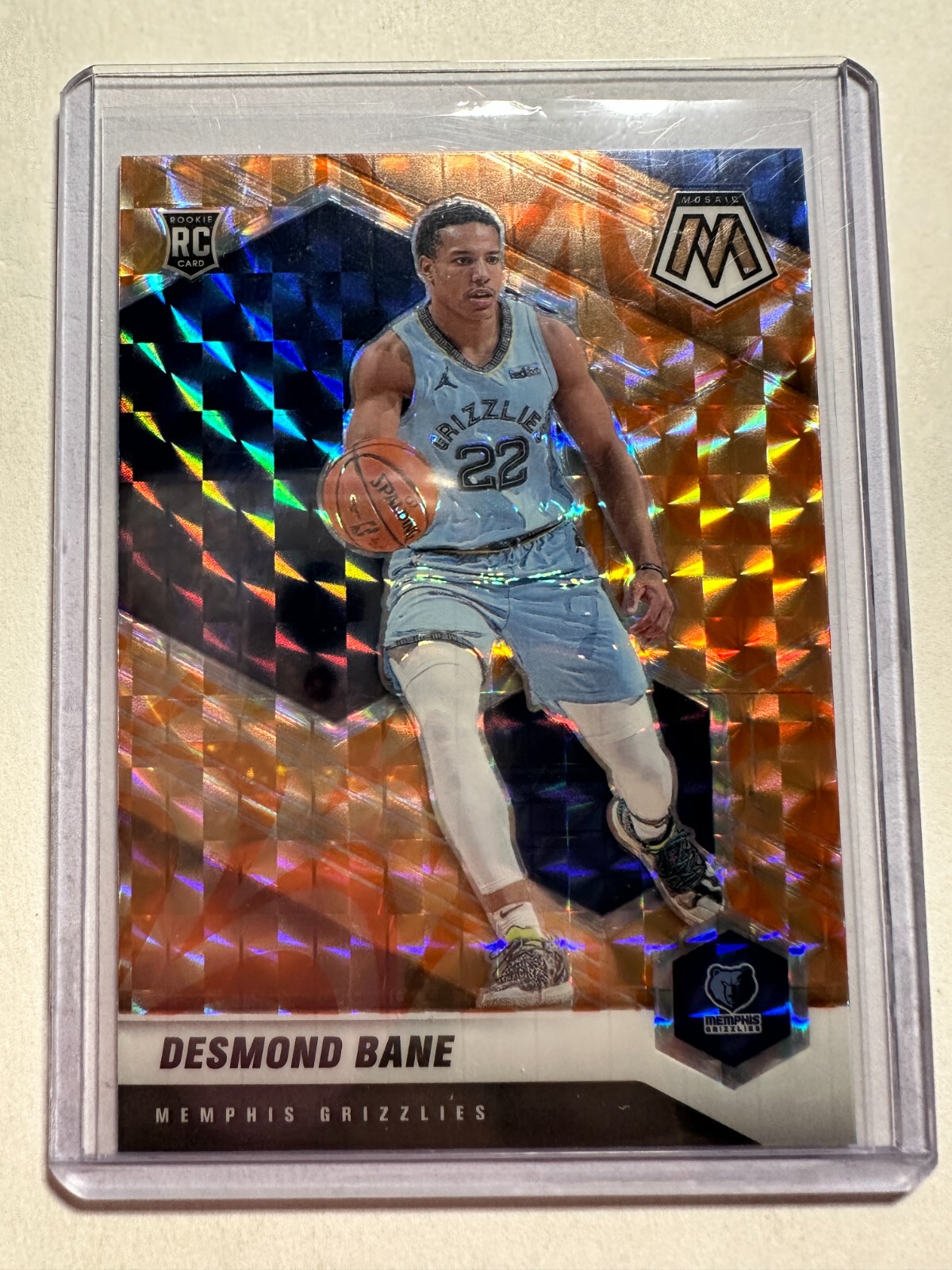 K19,747 - 2020-21 Panini Mosaic Mosaic Reactive Orange #211 Desmond Bane