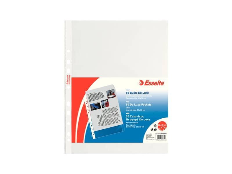 Buste a perforazione universale lisce Esselte Copy Safe 22x30 cm Deluxe alto spe