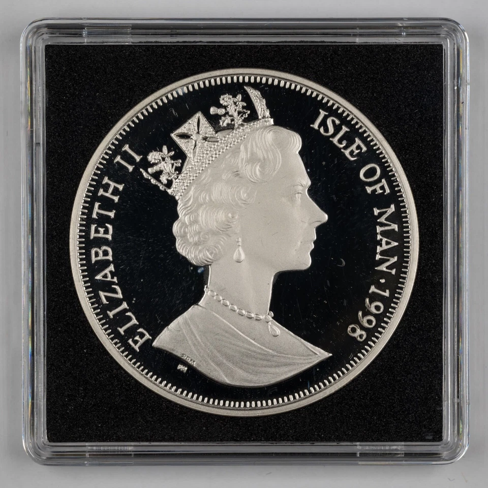 1998 Isle of Man Anniv. of Steam Railway The General crown silver proof - Image 2 of 4