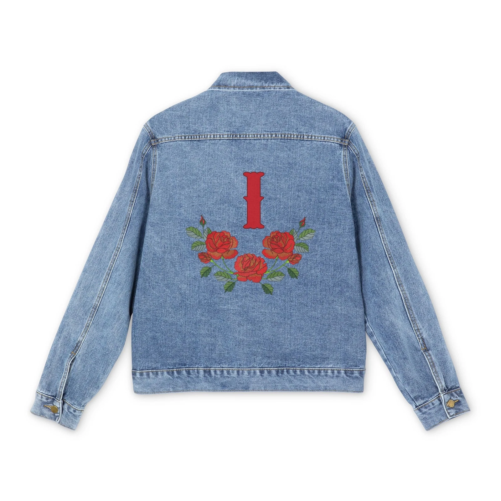 Denim Jacket, Matching Red Bride Wedding, Western Theme Bachelorette Shower Gift