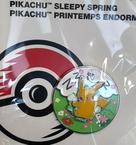 Pikachu Sleepy Spring Pokémon Spinning Scenes Pin NEW RG2/22