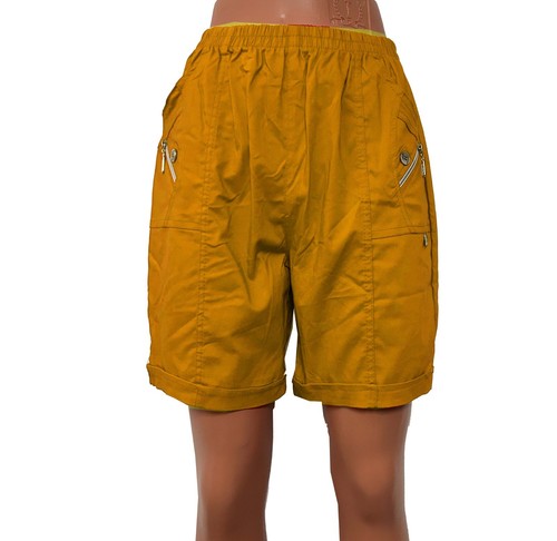 Donna Elasticizzato Comodo Estate Misto Cotone Mix Cherry Bacca Capri Shorts 10 - Foto 4 di 14