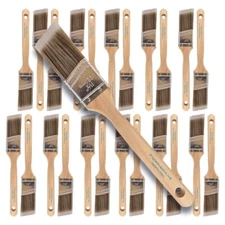 24PK 1.5"Angle House Wall,Trim Paint Brush Set Home Exterior or Interior Brushes