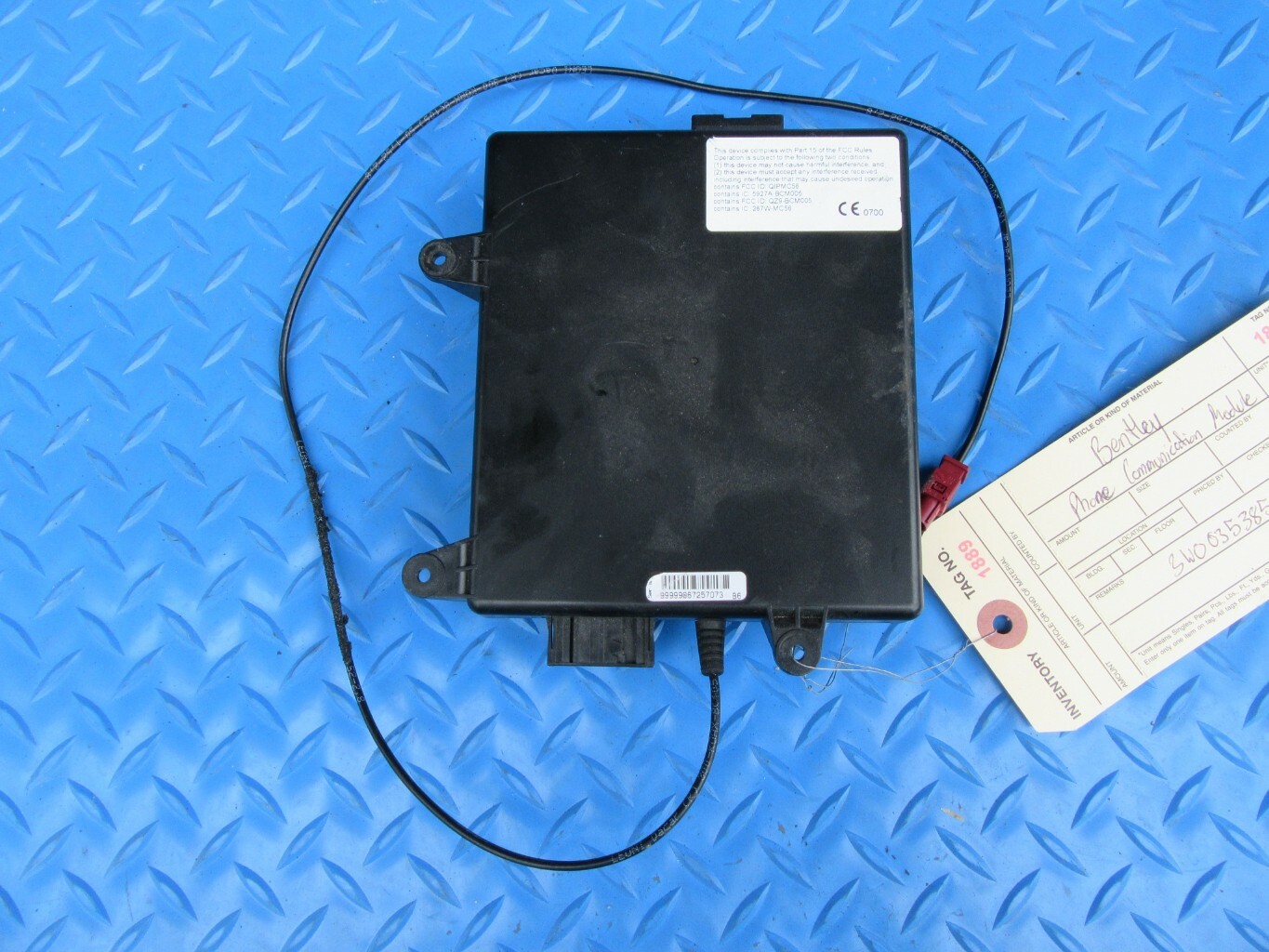Bentley Continental Flying Spur GT phone communication module #1889