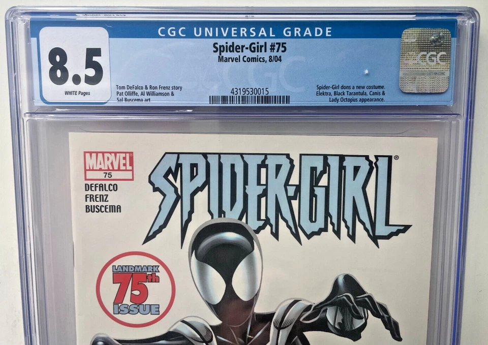 Spider-Girl #75 CGC 8.5 Comic 1st Black Costume 2004 Marvel MCU Tom Defalco - Image 2 of 4