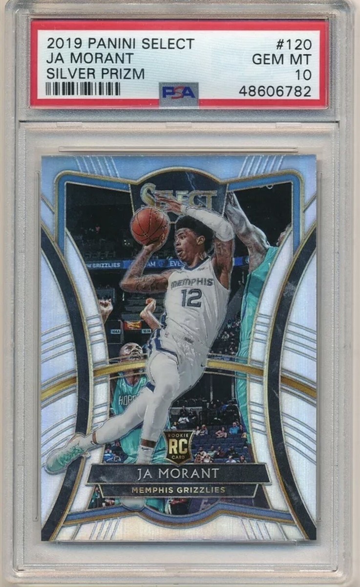 2019 Panini Select Silver Rookie RC Ja Morant #120 PSA 10 2019 Panini Select Silver Rookie RC Ja Morant #120 PSA 10