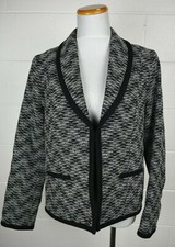 Pendleton Womens Wool Static Zigzag Shawl Collar Jacket Blazer 12