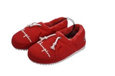 Champion UNIVERSITY II Shoes Womens Size 6 Scarlet Faux Fur Slippers Slip On
